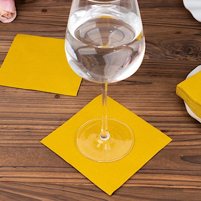 20 Square 10" x 10" Airlaid Paper Disposable Cocktail Napkins
