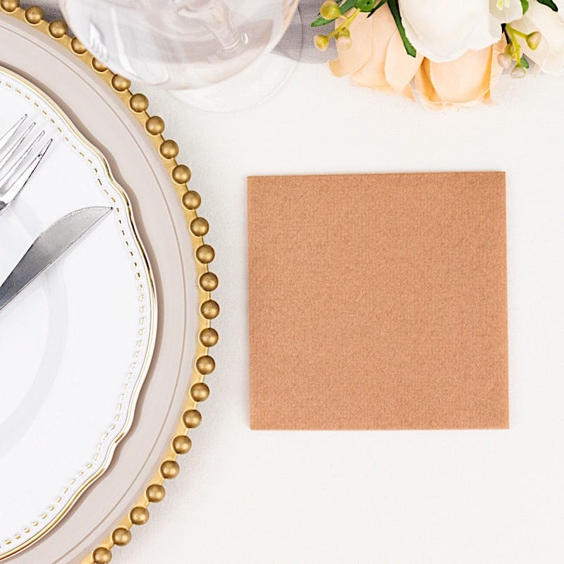 20 Square 10" x 10" Airlaid Paper Disposable Cocktail Napkins