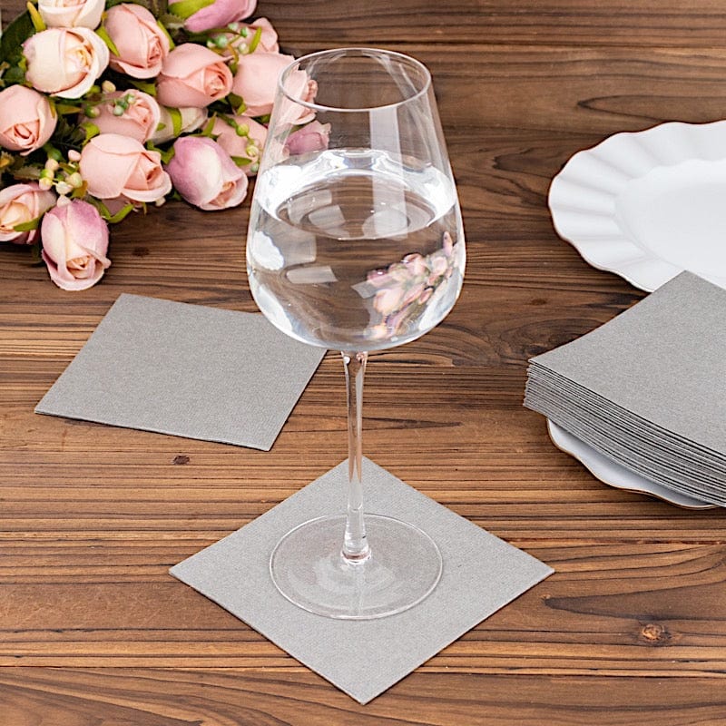 20 Square 10" x 10" Airlaid Paper Disposable Cocktail Napkins