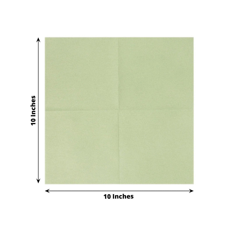 20 Square 10" x 10" Airlaid Paper Disposable Cocktail Napkins