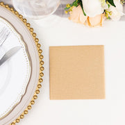 20 Square 10" x 10" Airlaid Paper Disposable Cocktail Napkins