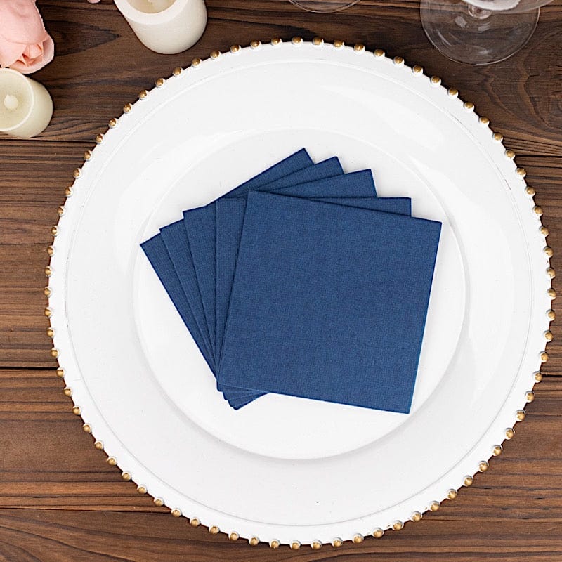 20 Square 10" x 10" Airlaid Paper Disposable Cocktail Napkins