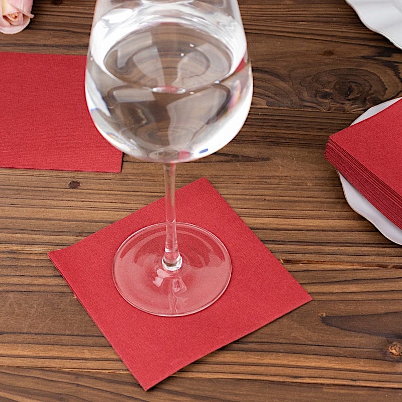 20 Square 10" x 10" Airlaid Paper Disposable Cocktail Napkins