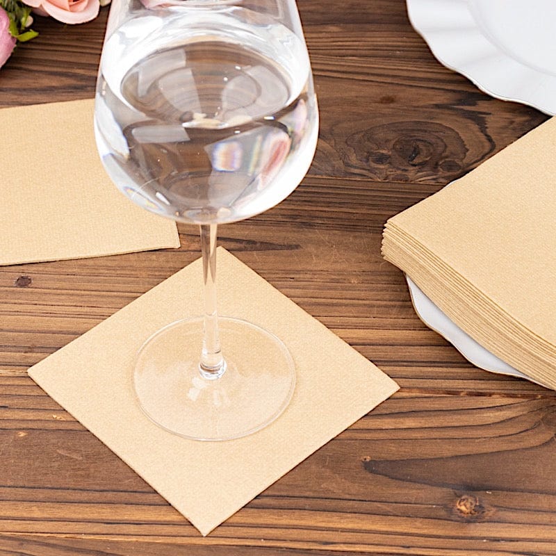 20 Square 10" x 10" Airlaid Paper Disposable Cocktail Napkins