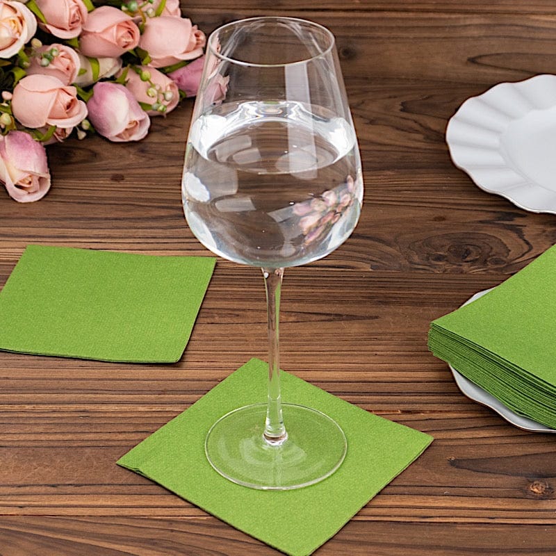 20 Square 10" x 10" Airlaid Paper Disposable Cocktail Napkins