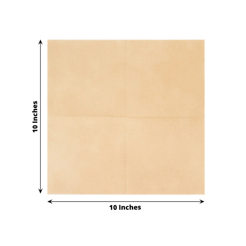 20 Square 10" x 10" Airlaid Paper Disposable Cocktail Napkins