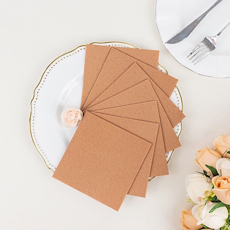 20 Square 10" x 10" Airlaid Paper Disposable Cocktail Napkins