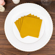 20 Square 10" x 10" Airlaid Paper Disposable Cocktail Napkins