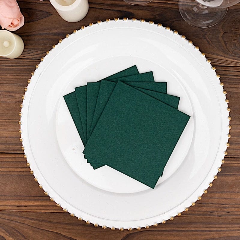 20 Square 10" x 10" Airlaid Paper Disposable Cocktail Napkins