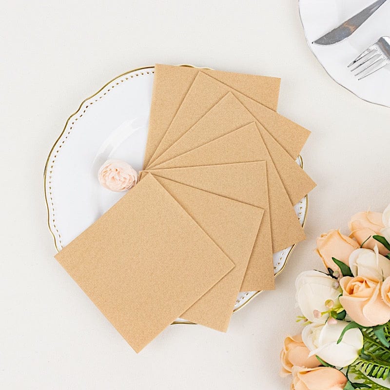 20 Square 10" x 10" Airlaid Paper Disposable Cocktail Napkins