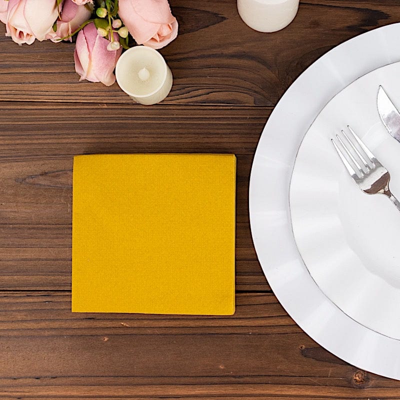 20 Square 10" x 10" Airlaid Paper Disposable Cocktail Napkins