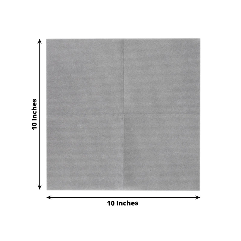20 Square 10" x 10" Airlaid Paper Disposable Cocktail Napkins