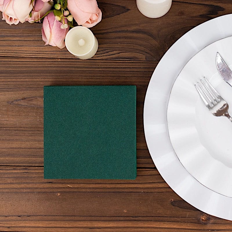 20 Square 10" x 10" Airlaid Paper Disposable Cocktail Napkins