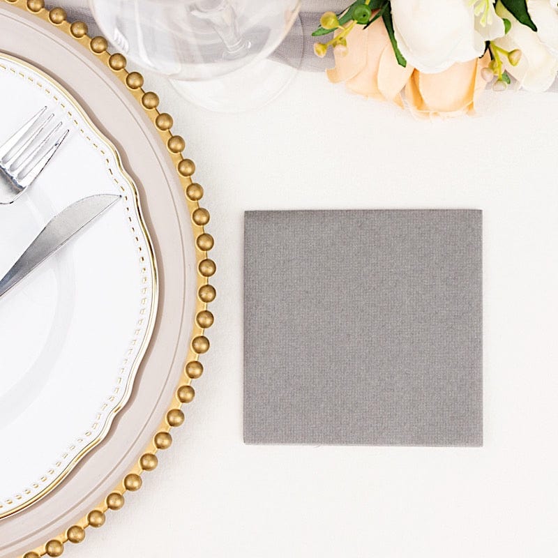 20 Square 10" x 10" Airlaid Paper Disposable Cocktail Napkins