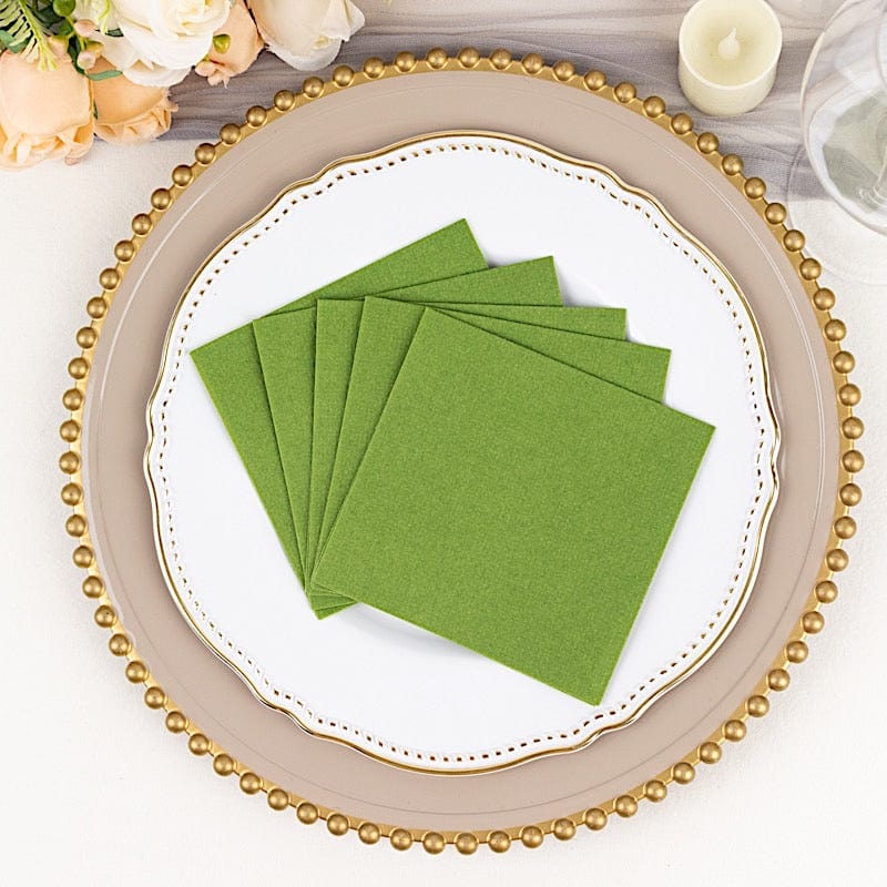 20 Square 10" x 10" Airlaid Paper Disposable Cocktail Napkins