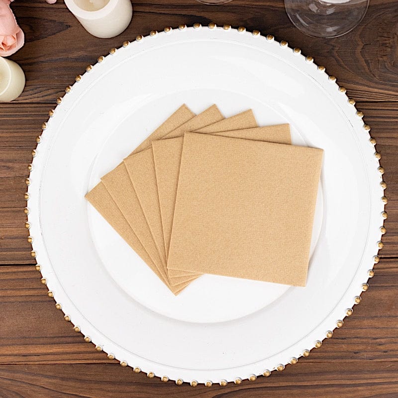 20 Square 10" x 10" Airlaid Paper Disposable Cocktail Napkins
