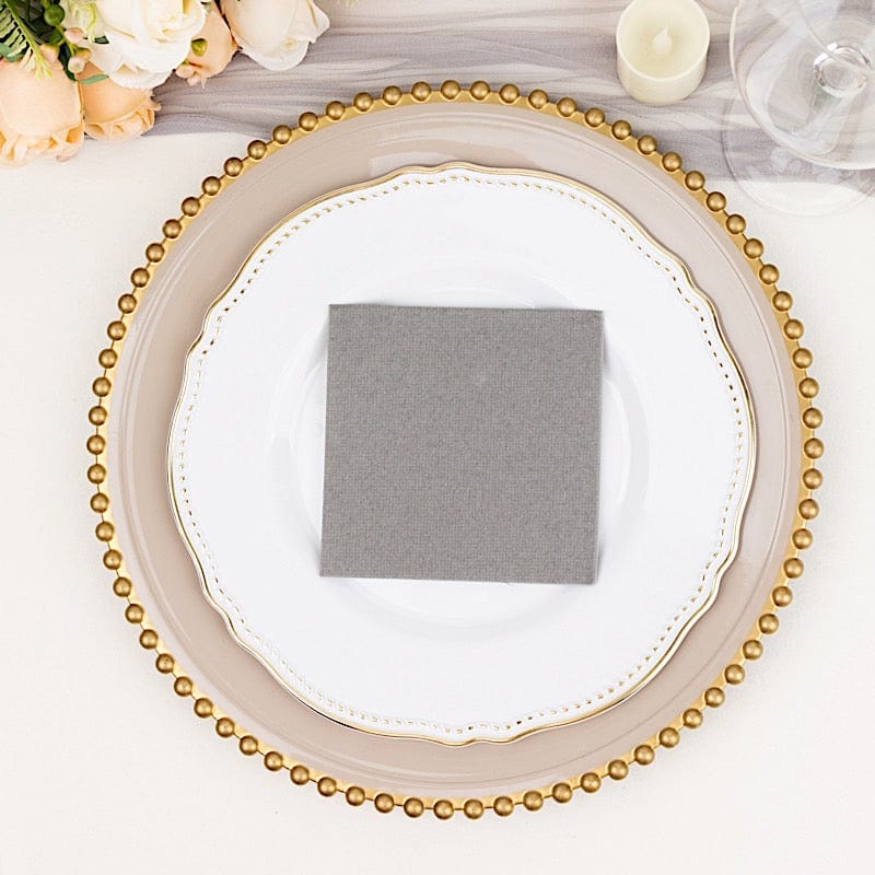 20 Square 10" x 10" Airlaid Paper Disposable Cocktail Napkins