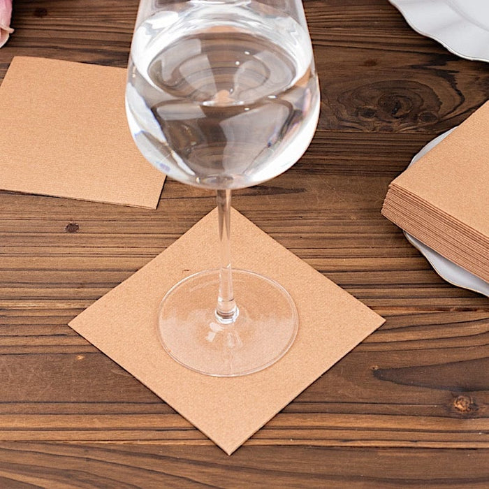 20 Square 10" x 10" Airlaid Paper Disposable Cocktail Napkins