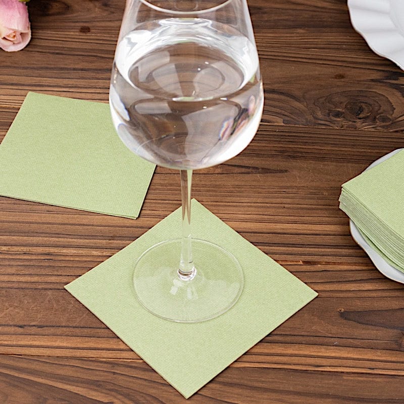 20 Square 10" x 10" Airlaid Paper Disposable Cocktail Napkins