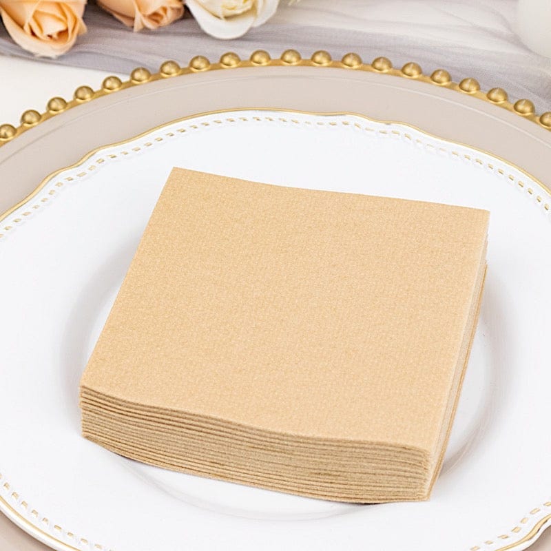 20 Square 10" x 10" Airlaid Paper Disposable Cocktail Napkins
