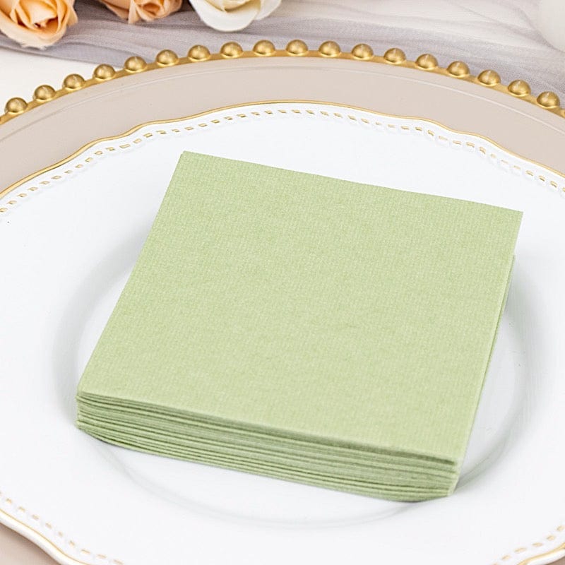 20 Square 10" x 10" Airlaid Paper Disposable Cocktail Napkins