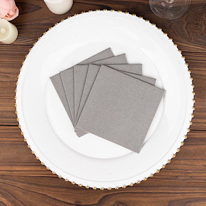 20 Square 10" x 10" Airlaid Paper Disposable Cocktail Napkins