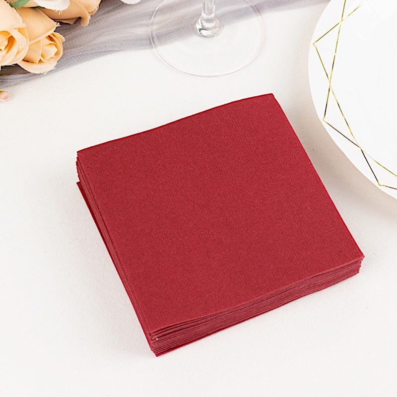 20 Square 10" x 10" Airlaid Paper Disposable Cocktail Napkins