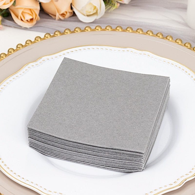 20 Square 10" x 10" Airlaid Paper Disposable Cocktail Napkins