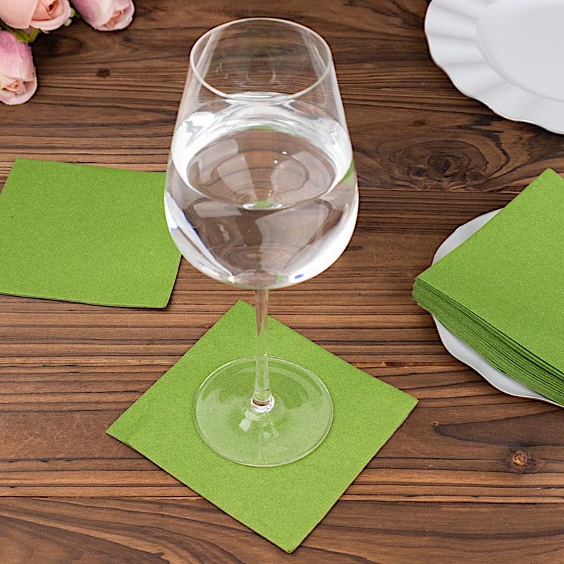 20 Square 10" x 10" Airlaid Paper Disposable Cocktail Napkins