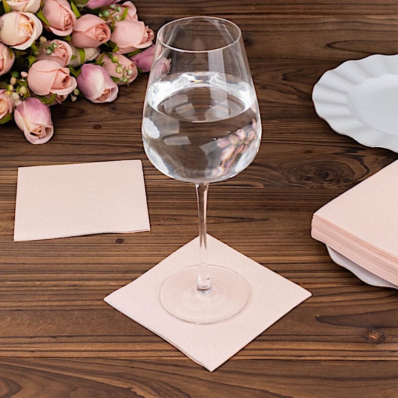 20 Square 10" x 10" Airlaid Paper Disposable Cocktail Napkins