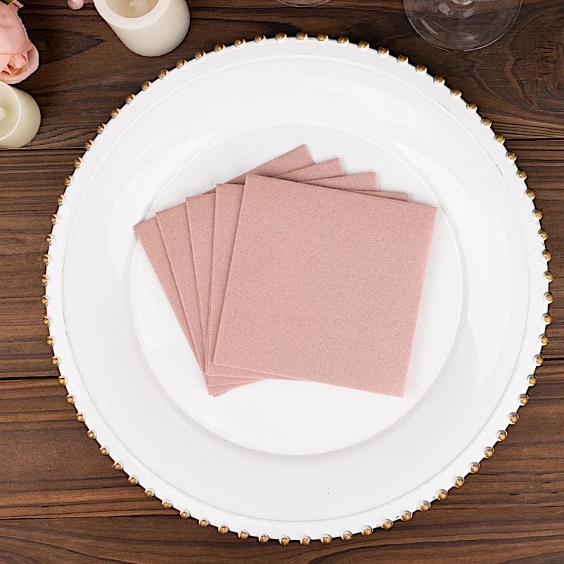 20 Square 10" x 10" Airlaid Paper Disposable Cocktail Napkins