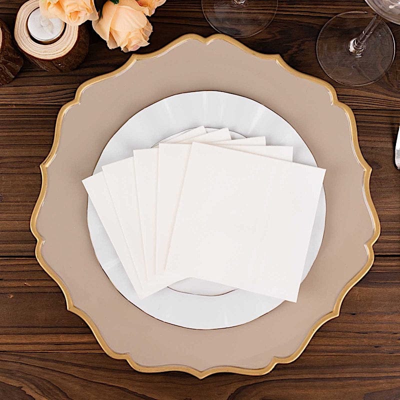 20 Square 10" x 10" Airlaid Paper Disposable Cocktail Napkins