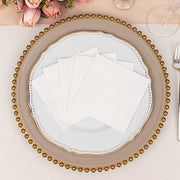 20 Square 10" x 10" Airlaid Paper Disposable Cocktail Napkins