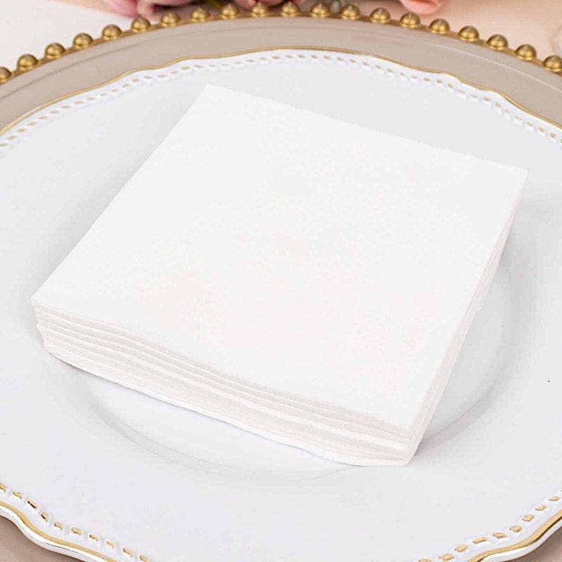 20 Square 10" x 10" Airlaid Paper Disposable Cocktail Napkins