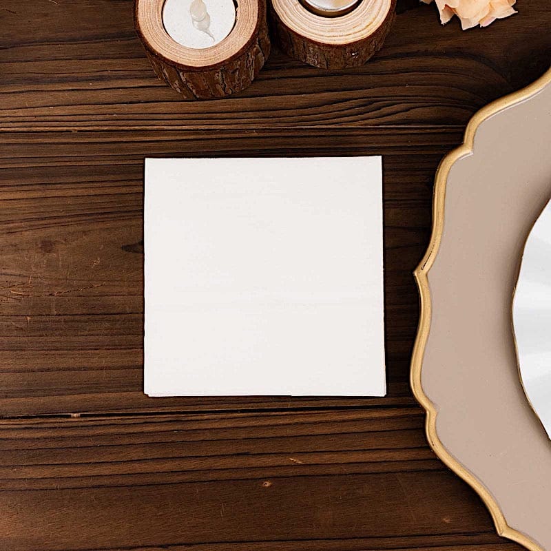 20 Square 10" x 10" Airlaid Paper Disposable Cocktail Napkins