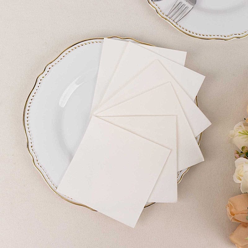 20 Square 10" x 10" Airlaid Paper Disposable Cocktail Napkins