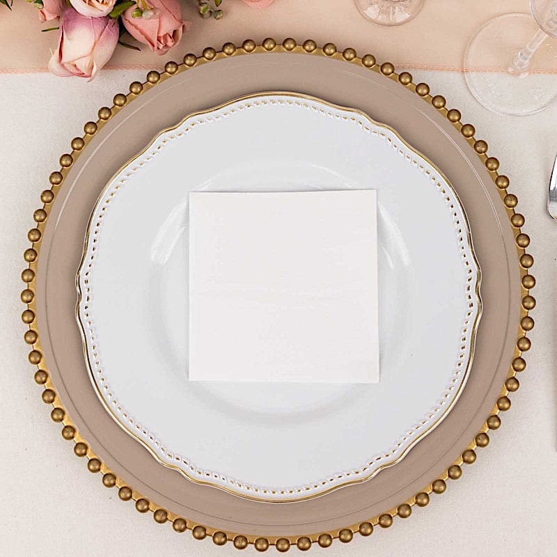 20 Square 10" x 10" Airlaid Paper Disposable Cocktail Napkins