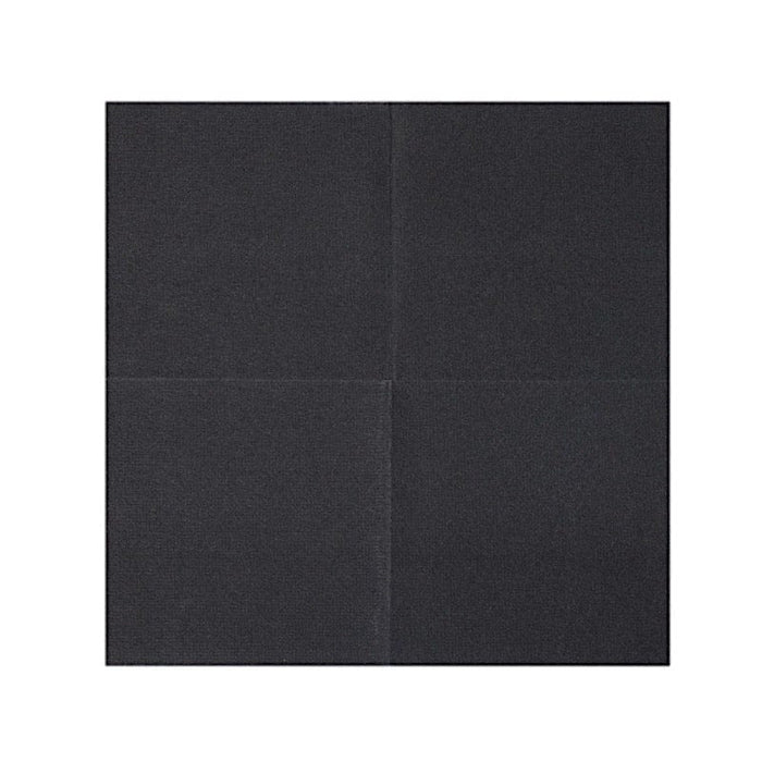 20 Square 10" x 10" Airlaid Paper Disposable Cocktail Napkins NAP_BEV2_06_BLK