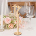 20 Wooden 11" 1-20 Table Numbers on Sticks with Round Holder Base - Natural WOD_METLTR08_SET_NAT