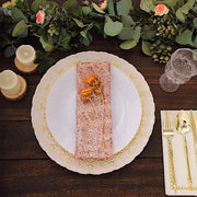 20" x 20" Geometric Diamond Glitz Sequin Dinner Napkins