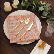 20" x 20" Geometric Diamond Glitz Sequin Dinner Napkins