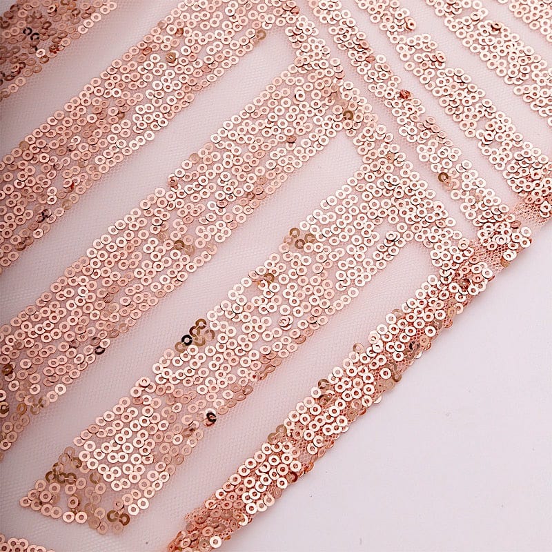 20" x 20" Geometric Diamond Glitz Sequin Dinner Napkins