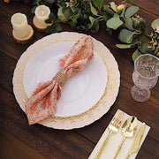 20" x 20" Geometric Diamond Glitz Sequin Dinner Napkins