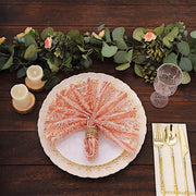 20" x 20" Geometric Diamond Glitz Sequin Dinner Napkins