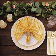 20" x 20" Geometric Diamond Glitz Sequin Dinner Napkins