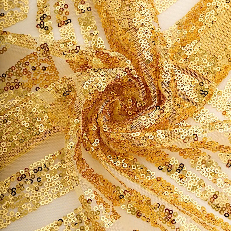 20" x 20" Geometric Diamond Glitz Sequin Dinner Napkins