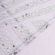 20" x 20" Geometric Diamond Glitz Sequin Dinner Napkins