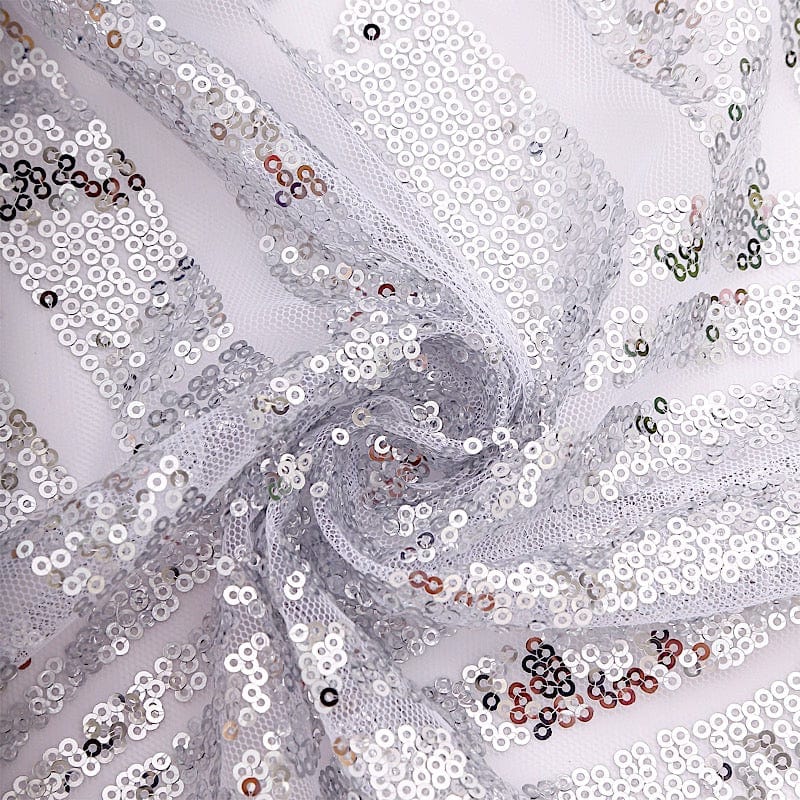 20" x 20" Geometric Diamond Glitz Sequin Dinner Napkins