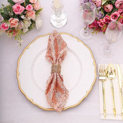 20" x 20" Geometric Diamond Glitz Sequin Dinner Napkins NAP_02G_046