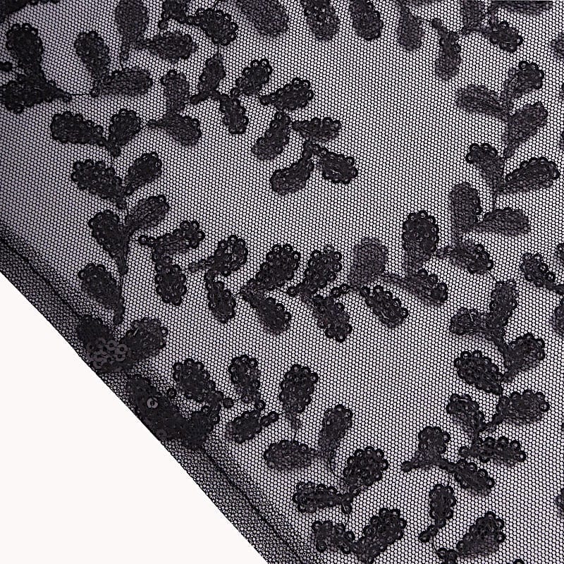 20" x 20" Sheer Tulle Table Napkins with Embroidered Sequins